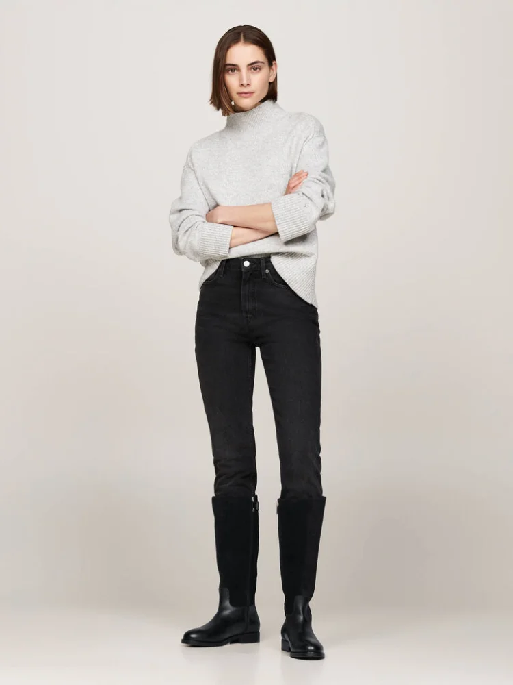 Tommy Hilfiger Ženske čizme FW0FW08341, Crne