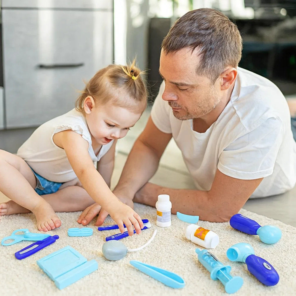 Topi Toys Edukativni set Lekarska ordinacija, 42 instrumenta, Plavi