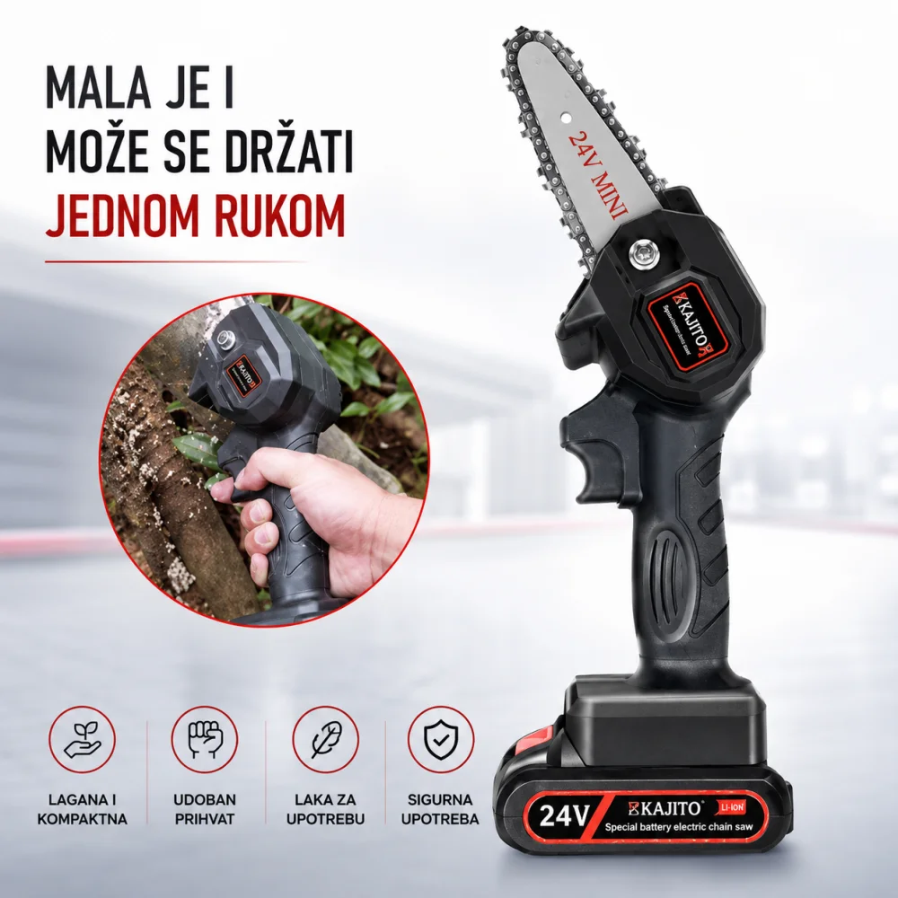 AKU mala testera za drva, 24v