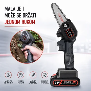 AKU mala testera za drva, 24v