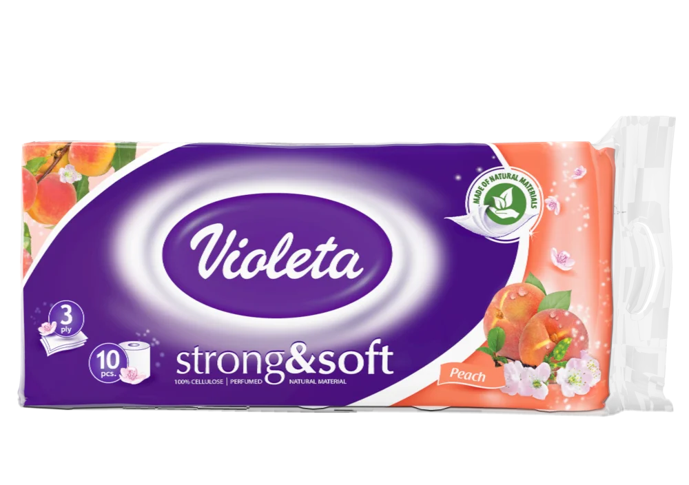 VIOLETA Toaletni papir breskva 10/1 3sl.