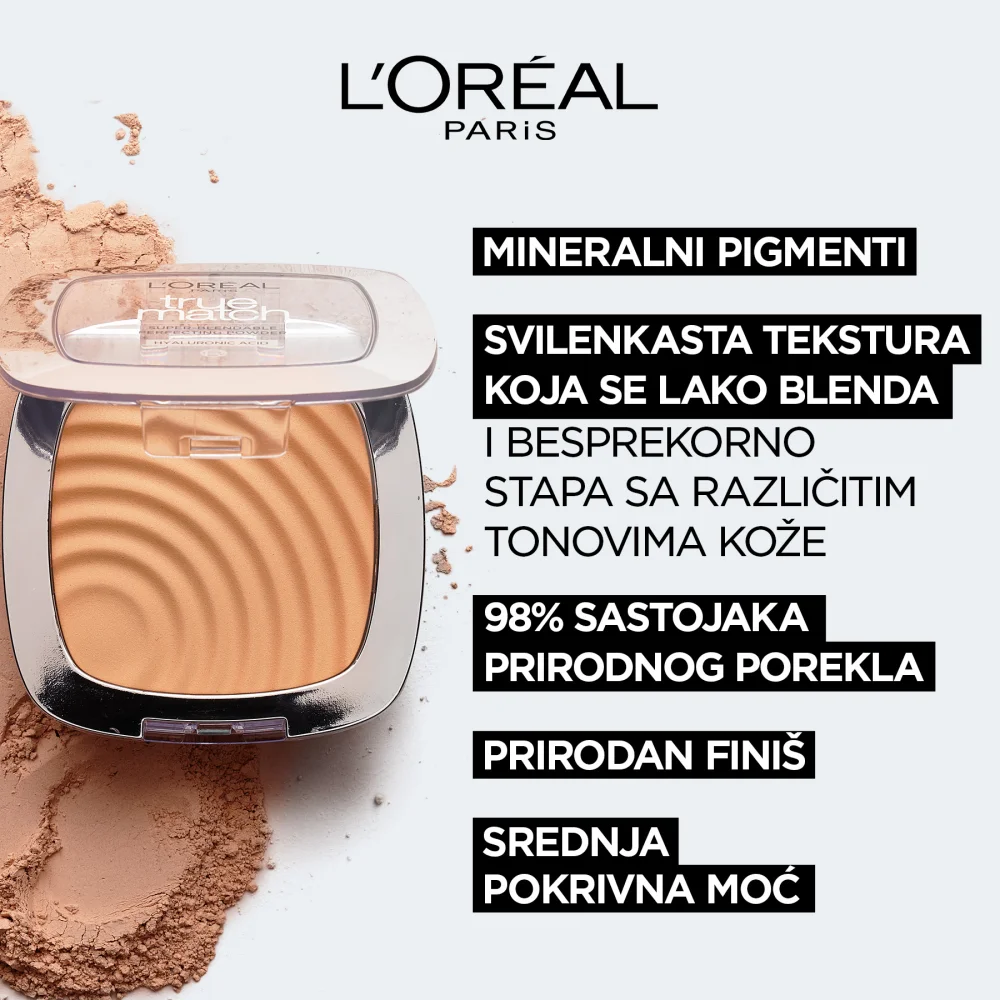 L'oreal Puder za lice True Match Powder N2 Vanilla 9 g