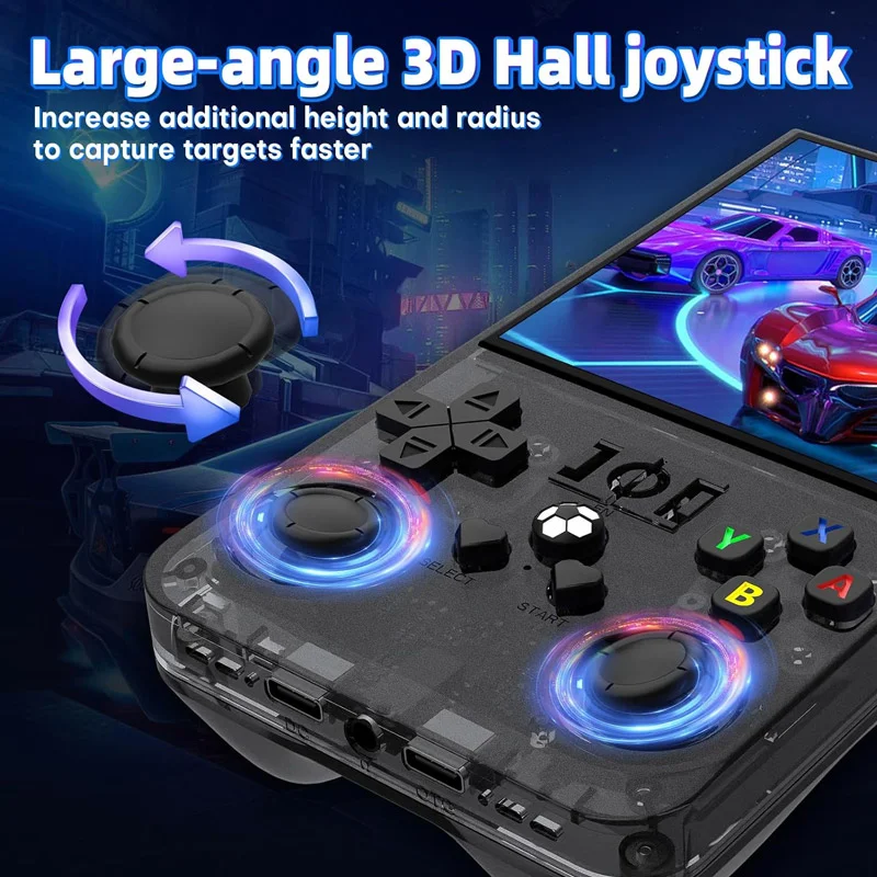Rucna konzola GAME MASTER R36 Max 64GB transparent crna