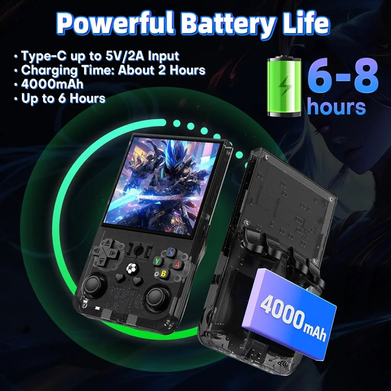 Rucna konzola GAME MASTER R36 Max 64GB transparent crna