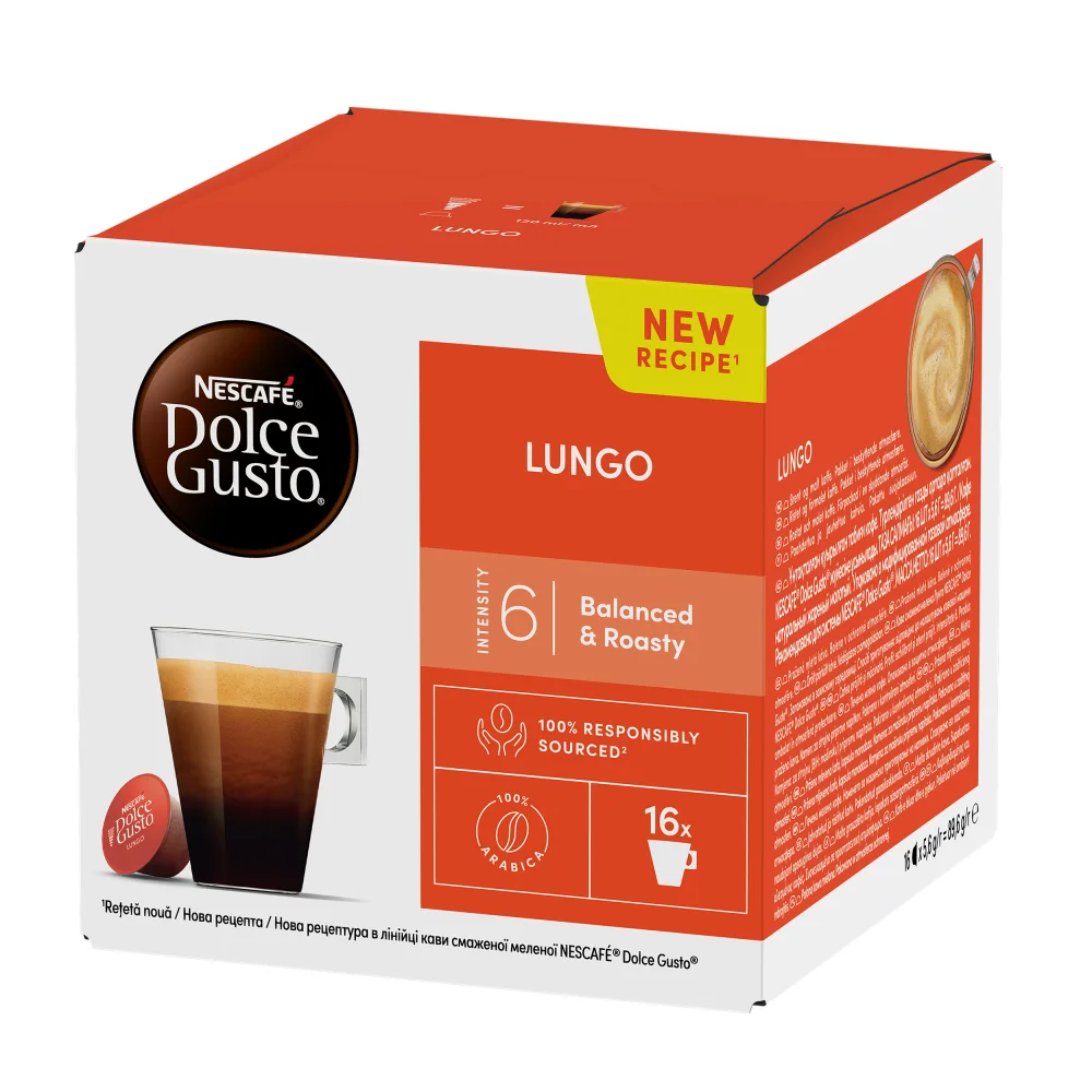 Nescafe Dolce Gusto Kapsule za kafu Lungo, 16 kapsula, 86,6 g