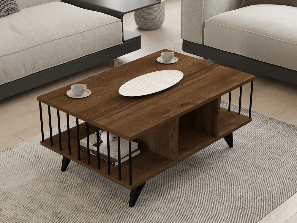 Hanah Home Klub sto Bert 90x40x60​cm Orah