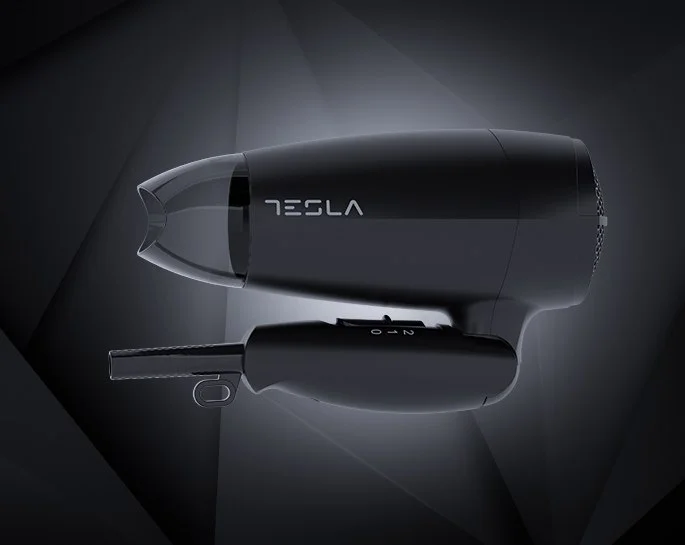 Tesla Fen za kosu DRH200BT, Sklopiv, 1600 W, 2 nivoa, Crni