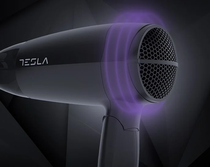 Tesla Fen za kosu DRH200BT, Sklopiv, 1600 W, 2 nivoa, Crni