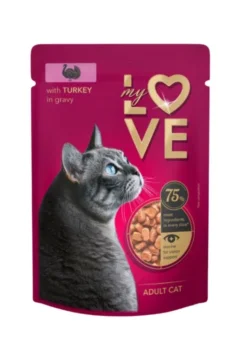 My Love Vlažna hrana za mačke, Ćuretina, 85g