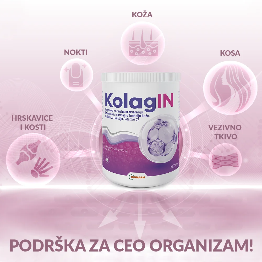 KolagIN, Inpharm, kolagen, 252g (25 doza)