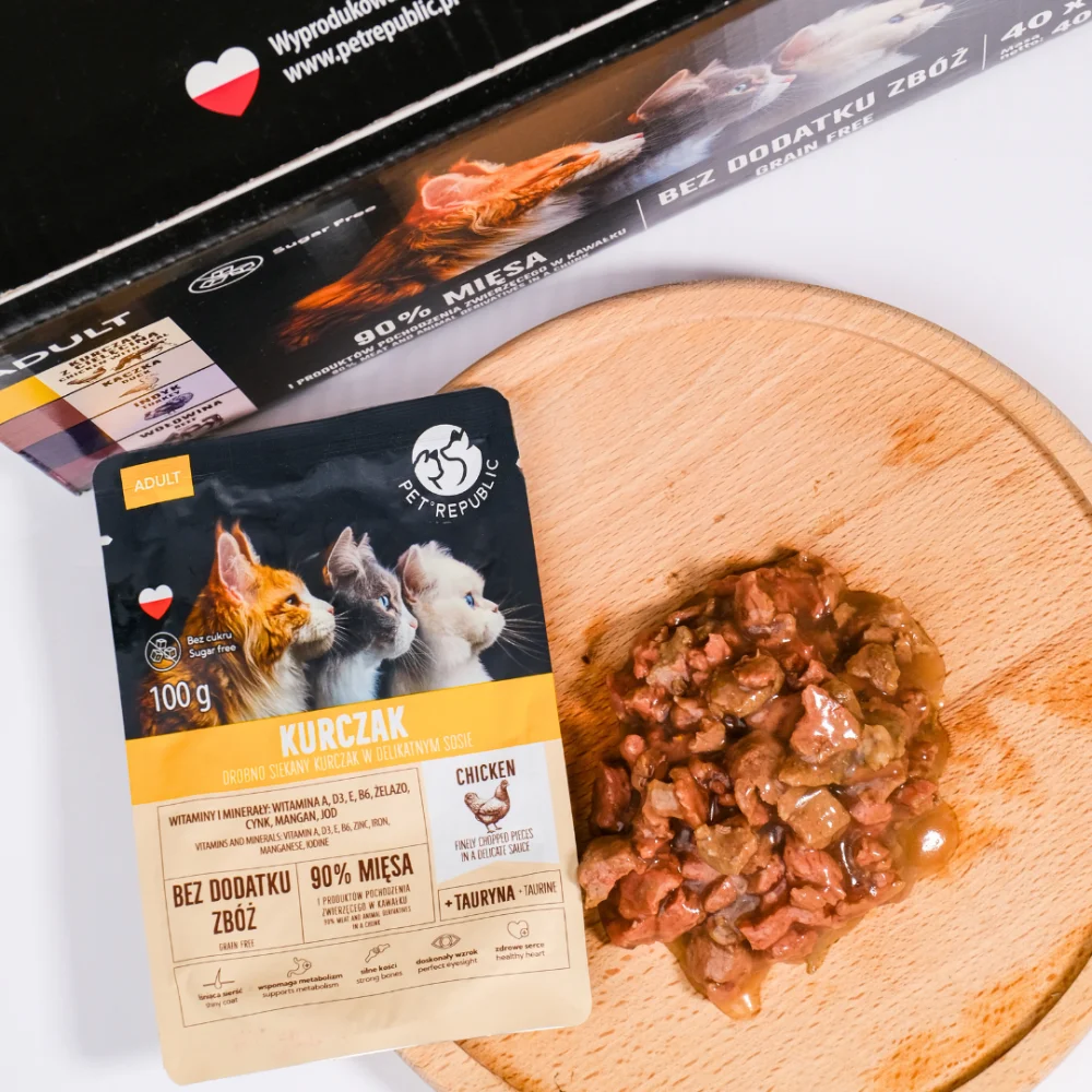 Pet Republic Hrana za odrasle mačke, 5 Ukusa, 40x100 g