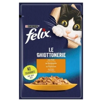 FELIX Vlažna hrana za mačke Piletina 85g