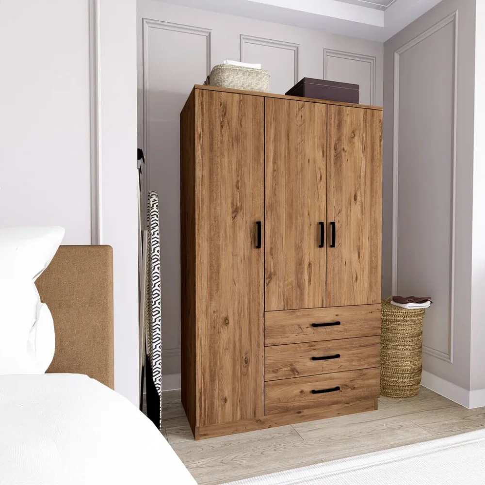 Hanah Home Garderober Easy 1600-56, 90x174.8x47 cm, Smeđi