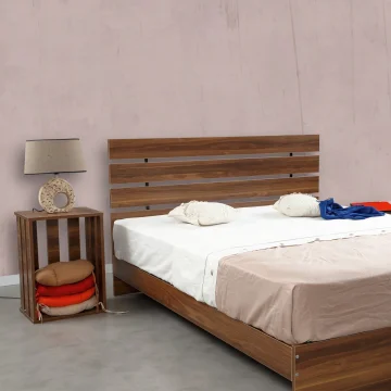Hanah Home Bračni krevet Fuga 160, 160 x 200 cm, Crni