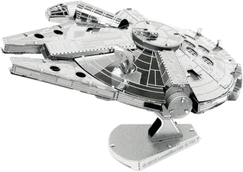 Metal Earth 3D metalna maketa STAR WARS Falcon, Srebrne boje