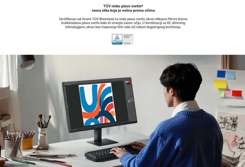 Xiaomi Monitor A24i EU 2026, 23.8", 144 Hz, Crni