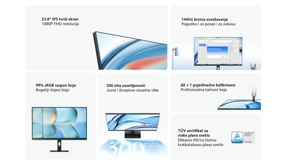 Xiaomi Monitor A24i EU 2026, 23.8", 144 Hz, Crni