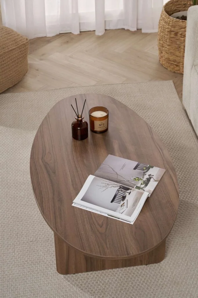 Nordure Klub sto Orba, 120x40x65 cm, Boje oraha