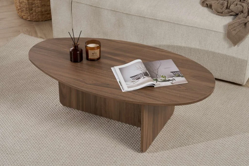 Nordure Klub sto Orba, 120x40x65 cm, Boje oraha