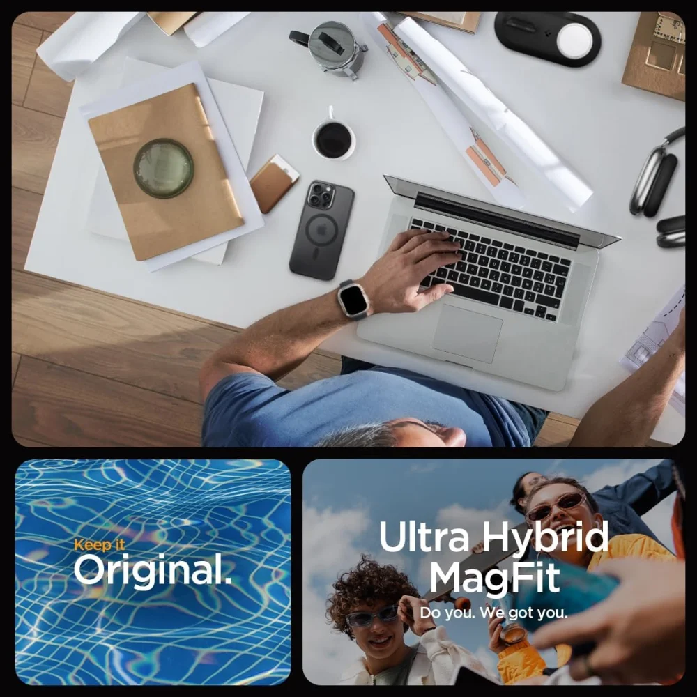 SPIGEN Ultra Hybrid MagFit Maska za Apple iPhone 14 Pro Max, Tamnoplava