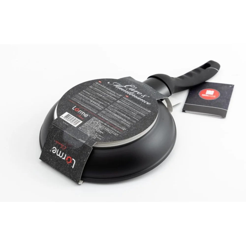 Lorme Set tiganja Megastone, Univerzalni 20 cm + Wok 28 cm, Crni
