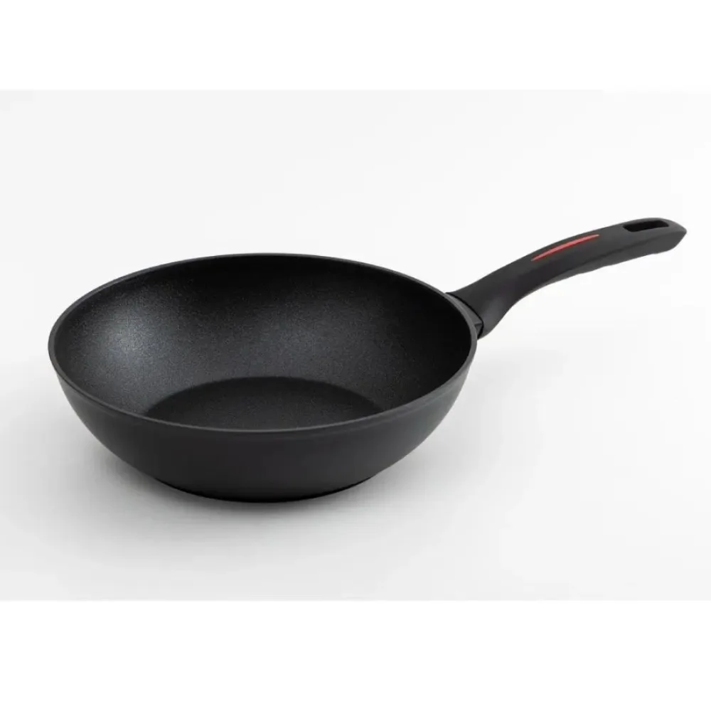 Lorme Set tiganja Megastone, Univerzalni 20 cm + Wok 28 cm, Crni
