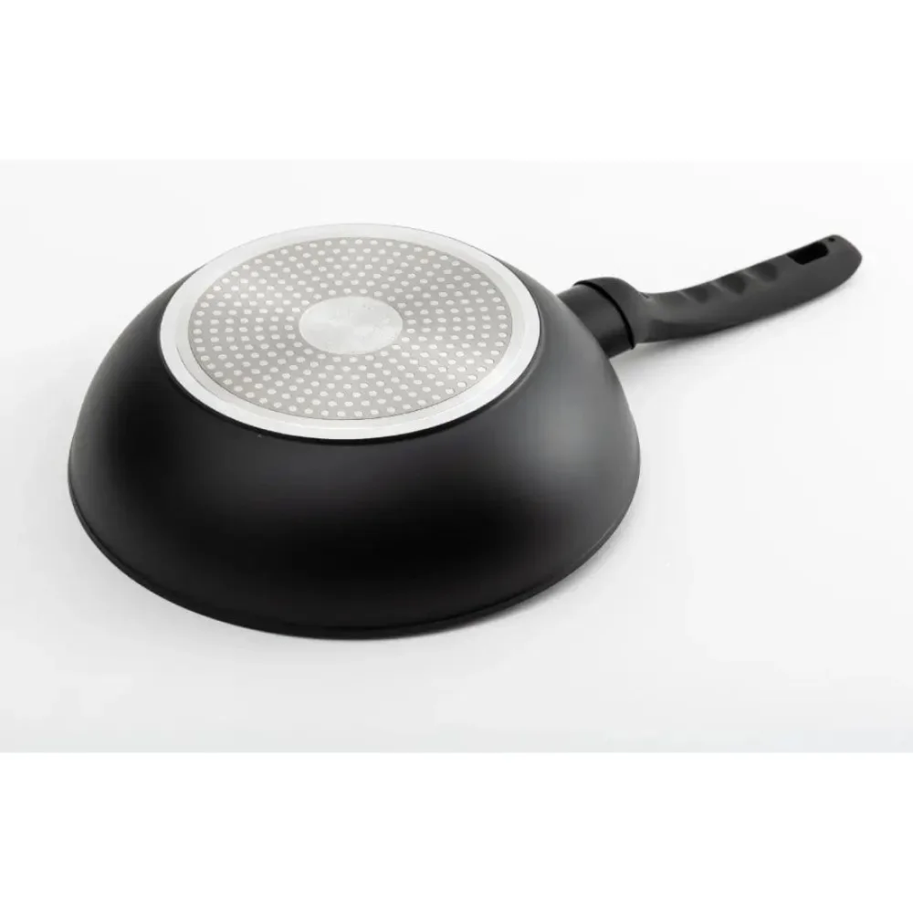Lorme Set tiganja Megastone, Univerzalni 20 cm + Wok 28 cm, Crni