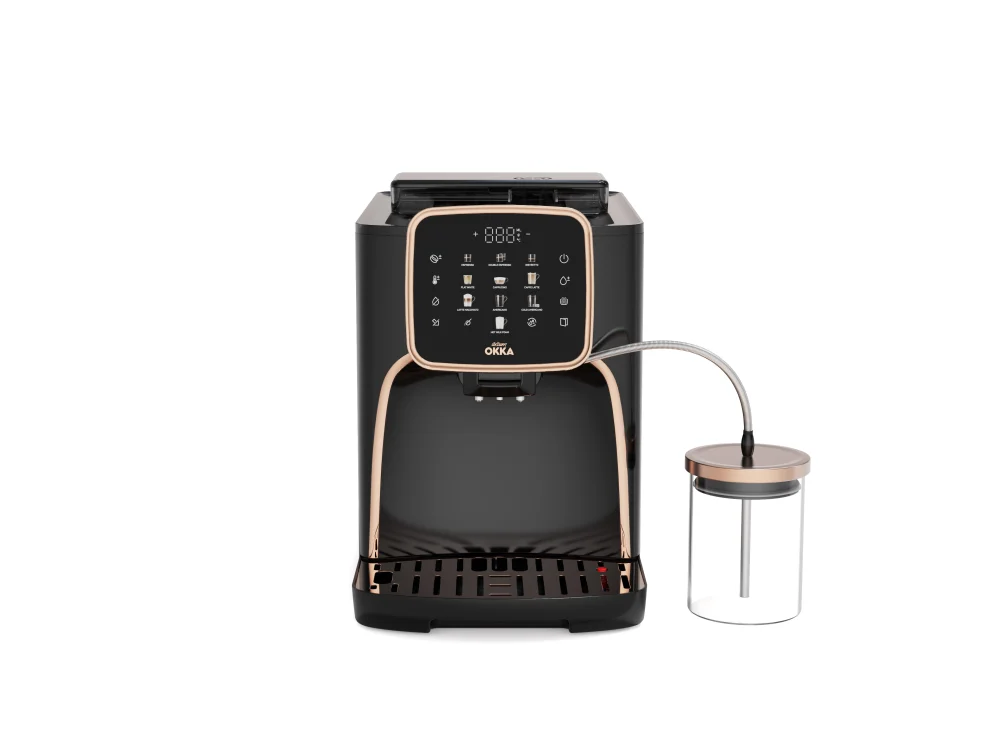 Arzum Okka Espresso automatski aparat Pro M OK0028-0400, Crno-bakarni
